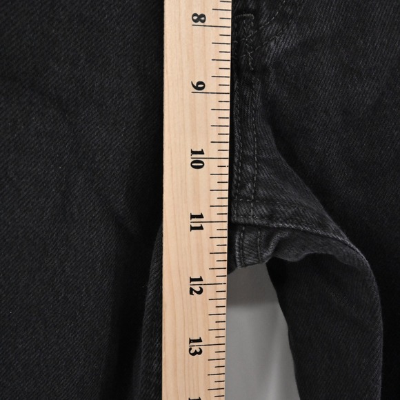 Free People Womens Maggie Mid Rise Straight Leg Jeans Size 30 Black We The Free - Picture 4 of 13